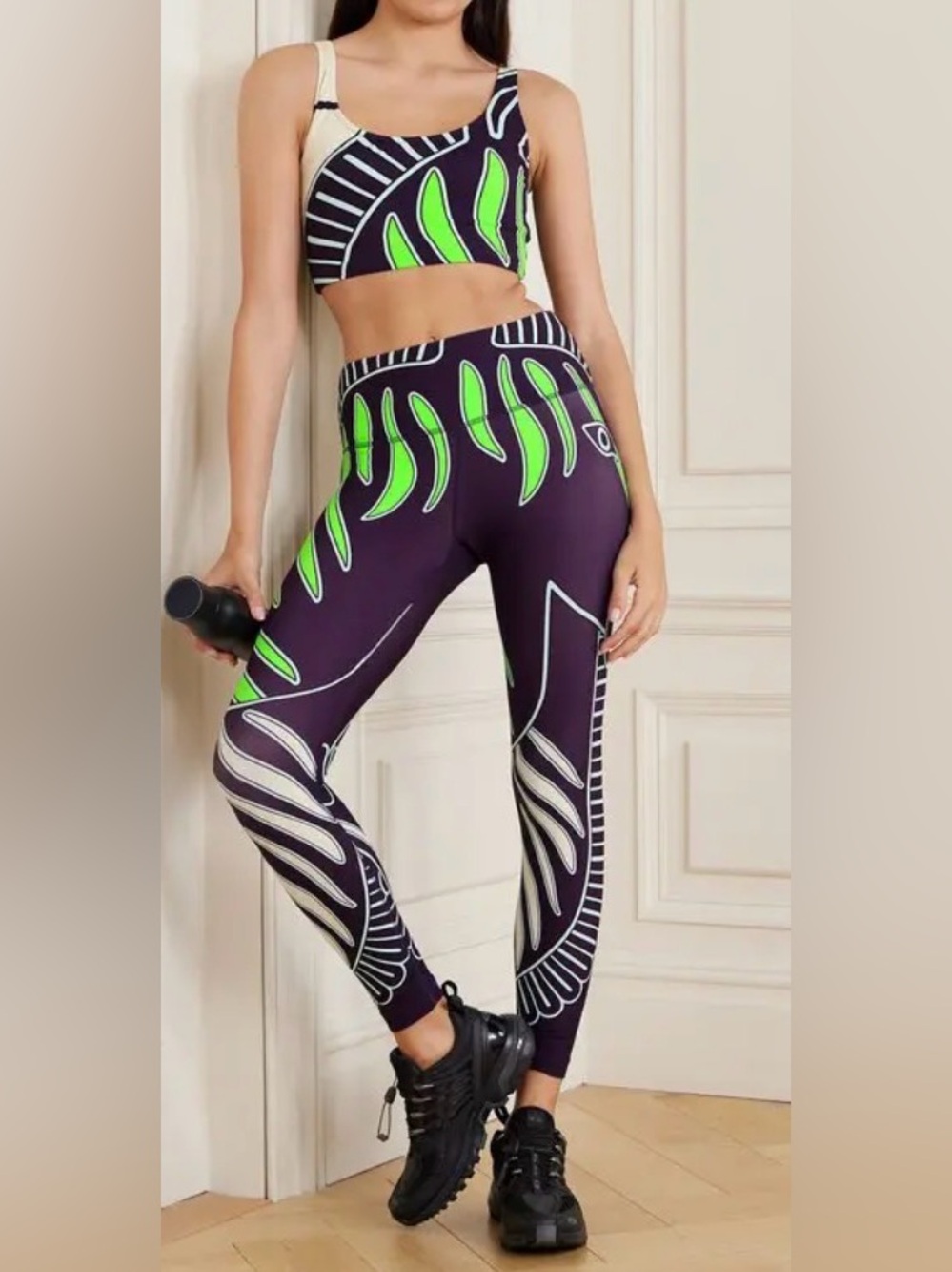 Tory Burch Weightless 7/8 Printed Tactel And Lycra-Blend